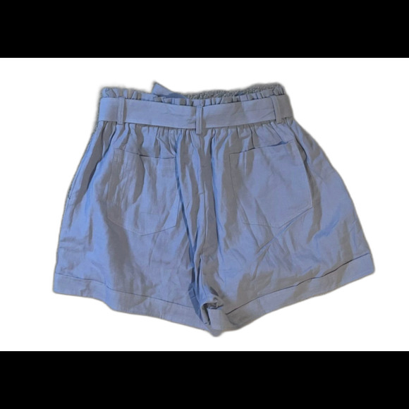 Women's Knit Summer Shorts, Cornflower Blue, Paperbag Style,  XLarge, NWOT - Picture 3 of 4